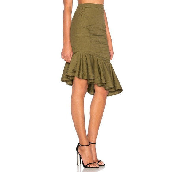 Fame and Partners Dresses & Skirts - Fame & Partners Marley Skirt 0 Asymmetrical Ruffle